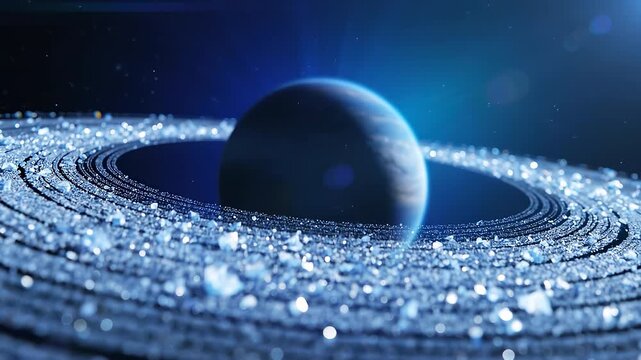 Continuous motion corporate 3d abstract background loop featuring sleek geometric metallic shapes rotating smoothly for modern video presentations