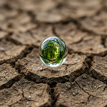 A green sprout representing hope and climate change recovery & Adaptation