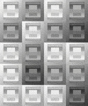 Seamless background, modern urban concrete blocks with gritty industrial texture and geometric monochrome composition