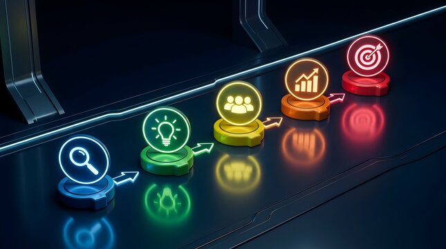 From Research and Ideas to Teamwork, Data Analysis, and Goal Achievement, a Structured Business Process Drives Strategic Progress and Sustainable Growth