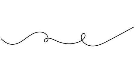 Obraz premium Abstract line continuous one line art with editable stroke design element