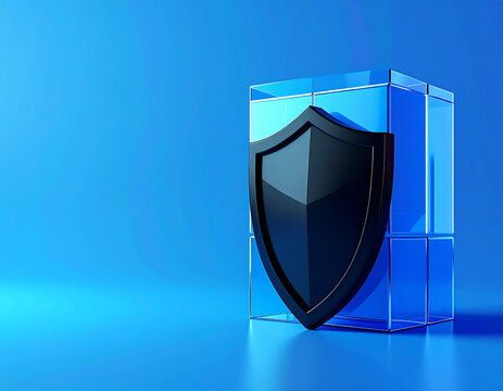 Online security shield embedded inside a transparent data block