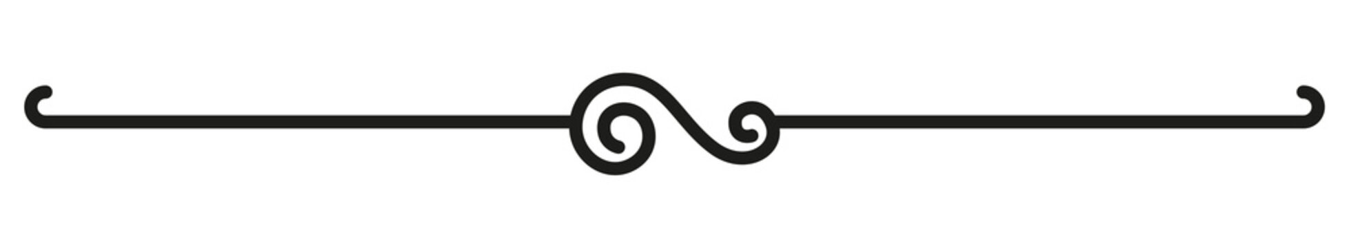Elegant Horizontal Divider PNG with Small Central Circular Ornament and Fine Line Design, Isolated on Transparent Background