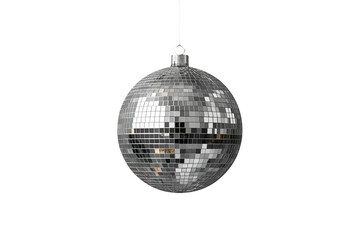 Fototapeta premium Small silver mirrored disco sphere