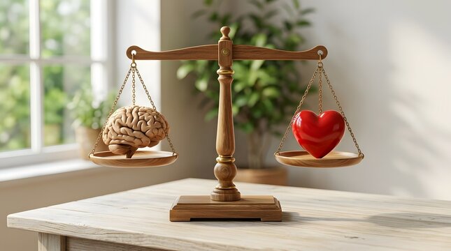 The Balance of Brain and Heart Encouraging Rational Judgment and Emotional Understanding for Better Decisions, Personal Growth, Inner Stability, and Meaningful Relationships