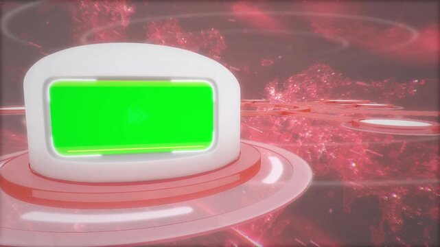Futuristic Digital Interface Green Screen Interactive Touchscreen Animation with ten green screen animation frames and intro animation