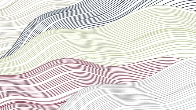 Abstract Wavy Line Pattern 4K