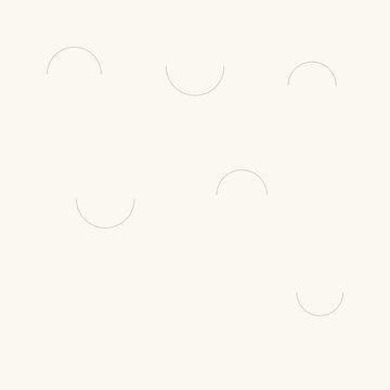 Minimal semicircle repeat beige wallpaper