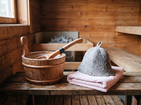 健康意識高まる温浴施設サウナ室の設備風景
