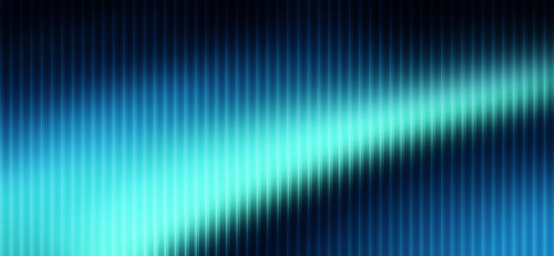 Blue Cyan Ripple Glass Distortion Background with Vertical Light Stripes, Glowing Curved Wave, Dark Gradient Texture, and Smooth Refraction for Posters, Covers, Wallpapers, Banners, and Digital Design