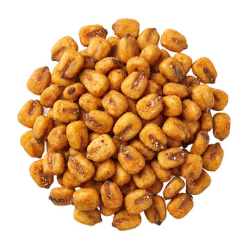 Spicy Corn Nuts Roasted Kernels Isolated On Transparent Background