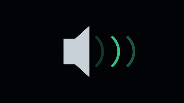 Sound wave expanding Animation - Science & Lab Vector Icon