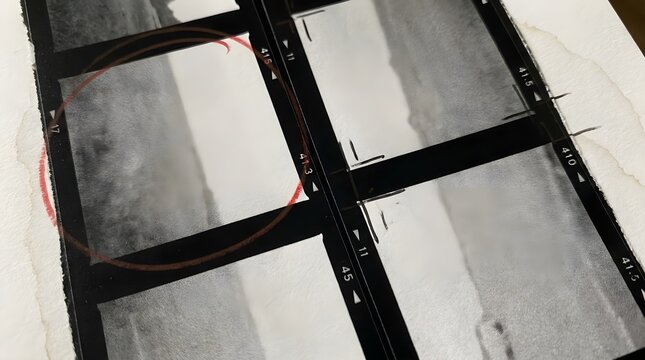 Contact Sheet Print Close Up Detail Shot