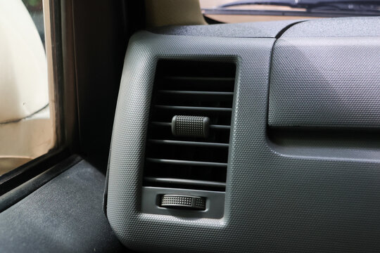 Car air vent interior dashboard closeup detail