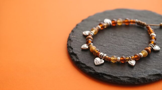 A beautiful handcrafted bracelet with warm tones perfect for celebrating the joyous festival of diwali