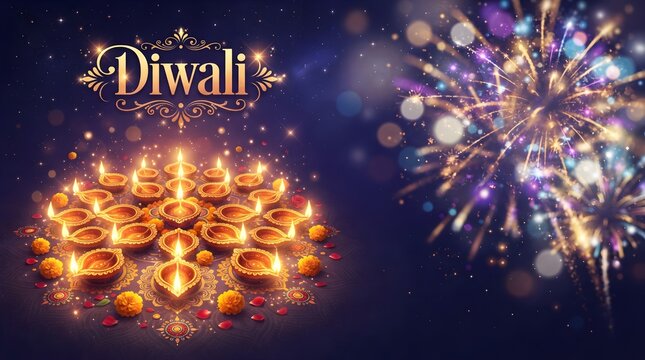 Celebrating the festival of lights diwali's vibrant traditions and joyful spirit with fireworks