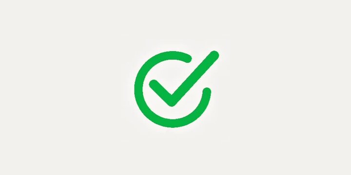 Green check mark icon inside a circle symbolizing success and approval checkmark tick done completed correct checkmark tick done completed