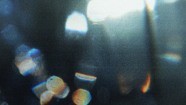Abstract Light Leak with Grunge Texture