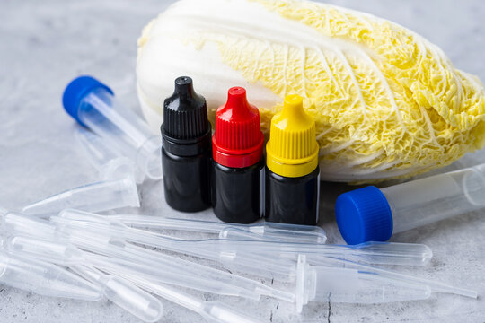 Background imagery for food formaldehyde testing