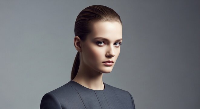 Woman portrait studio