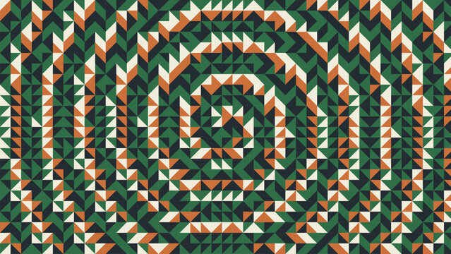 Spiral Swirl Forest Geometric Triangles Pattern Abstract Background