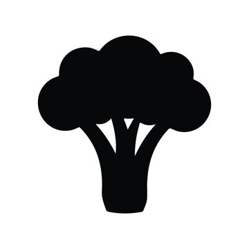 broccoli vegetables icon vector design template
