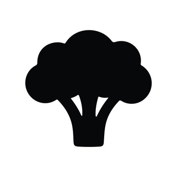 broccoli vegetables icon vector design template