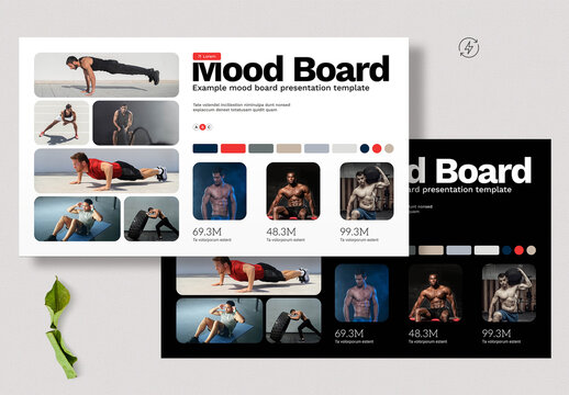 Minimal Mood Board Presentation Template