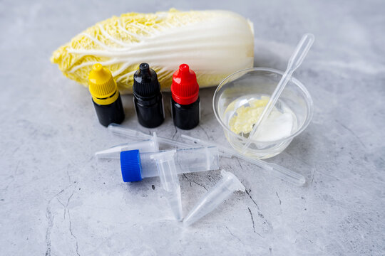 Background imagery for food formaldehyde testing