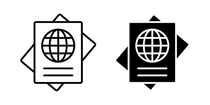 Immigration Icon represents the movement of people across borders for residence, work, or other legal purposes. Ideal for migration, visas, travel, and legal services.