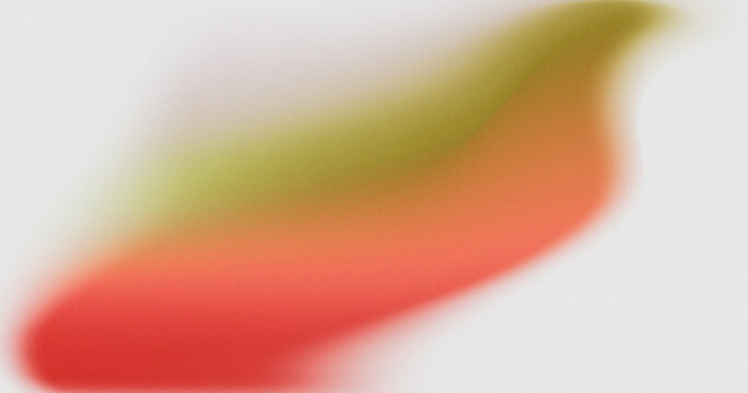 Abstract gradient blur with vibrant red and green tones with grain effect