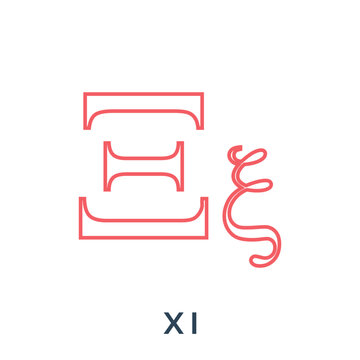Greek Alphabet icons set design vector illustration.