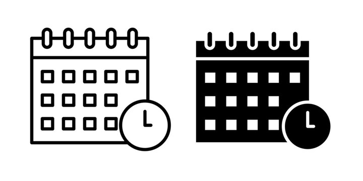 Deadline Icon represents due dates, time limits, schedules, task completion, project planning, and important dates requiring timely action.