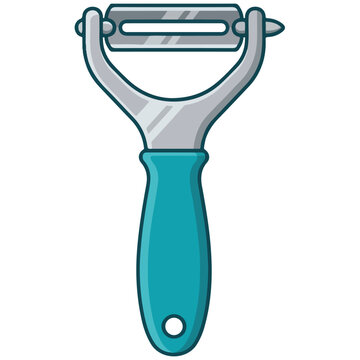Vegetable Peeler Kitchen Utensil Vector Illustration