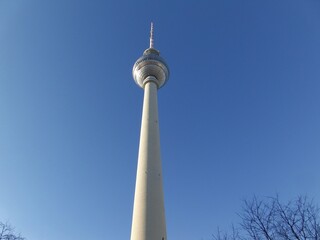 Berliner Fernsehturm (Television Tower) at Alexanderplatz, Berlin, Germany © Zahrasadat