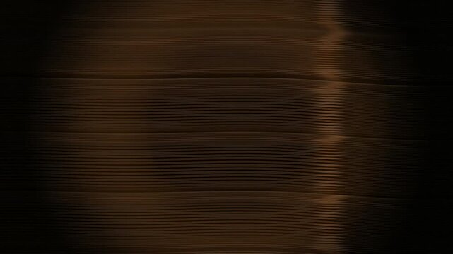 Parametric Walnut Wood Louver Wall Wave Loop Motion Graphic
