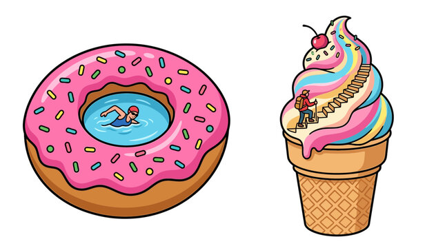 Whimsical Adventures in a Surreal Food World