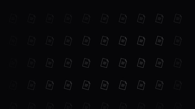 Professional Animated Document Icon Background for Digital Data Management Concepts