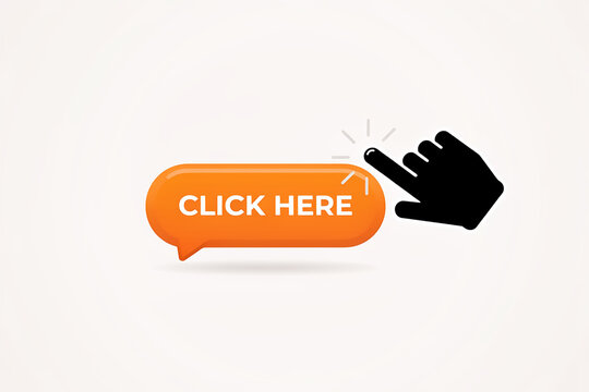 Hand clicking colorful call-to-action button