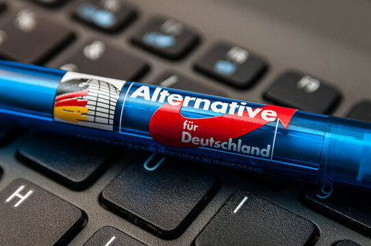 Kugelschreiber der  AFD in Deutschland
