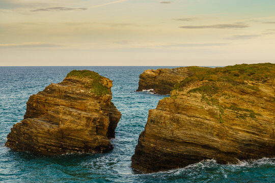 Cathedrals Beach in Galicia Spain.