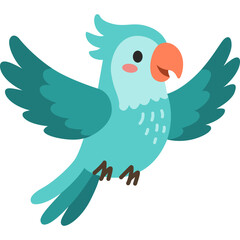 Fototapeta premium Cute Parrot Illustration