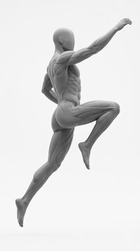 Referencia de pose de salto atl&eacute;tico din&aacute;mico para anatom&iacute;a y movimiento