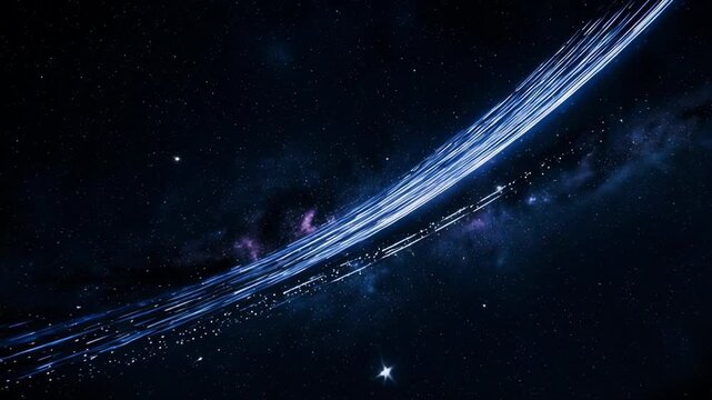 Cosmic Nebula drift with stellar dust clouds and distant galaxies during a slow cinematic camera pan