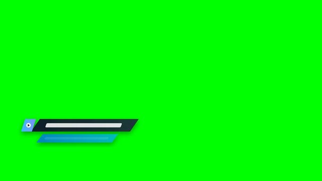 Animasi Sleek Geometric Dual Bar Lower Third 4K Motion Graphic Animation | Seamless Loop