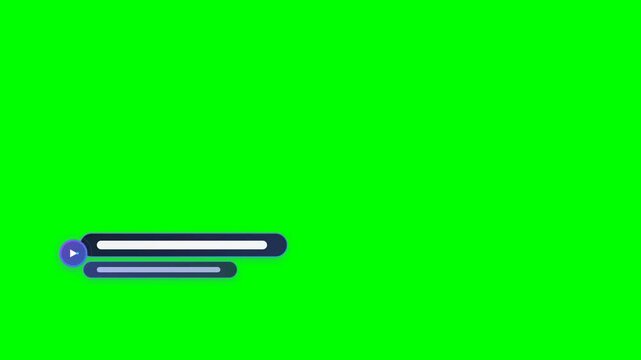 Animasi Gradient Pill Two Line Lower Third 4K Motion Graphic Animation | Seamless Loop