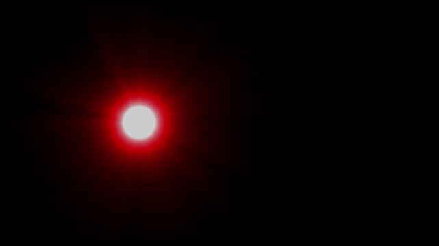 Emergency red and blue Light beam ambulance flashing animation. Police car and fire truck emergency glow light on dark background overly.