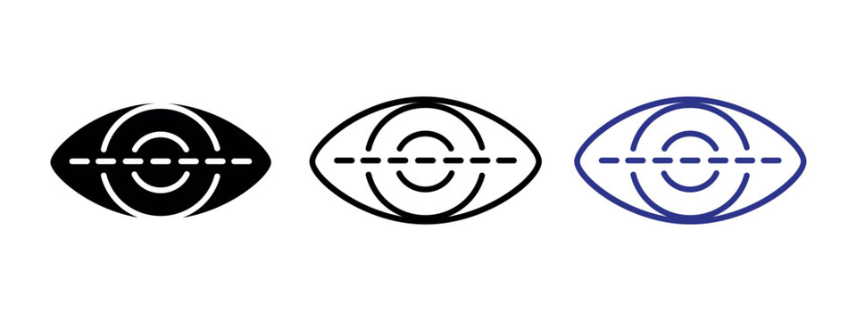 Eye Outline Vector Icon