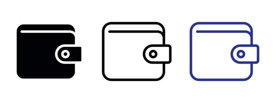 Wallet Outline Vector Icon