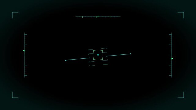 Aerial drone gimbal camera target overlay